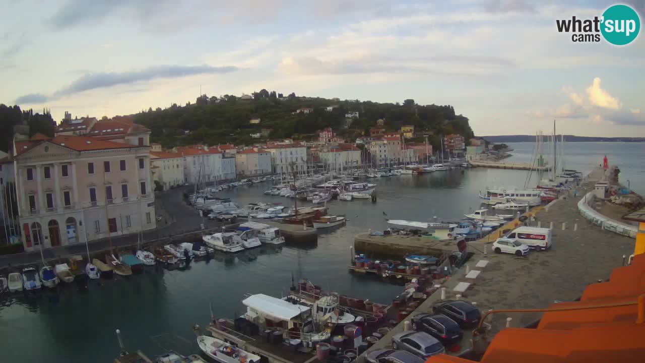 Live webcam from Piran “Mandrač” – Amazing live view from Villa Piranesi