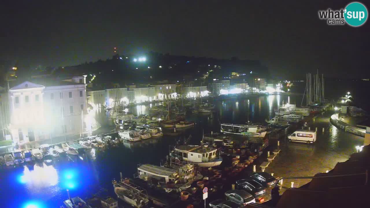 Webcam en direct de Piran “Mandrač” – Incroyable vue en direct de la Villa Piranesi