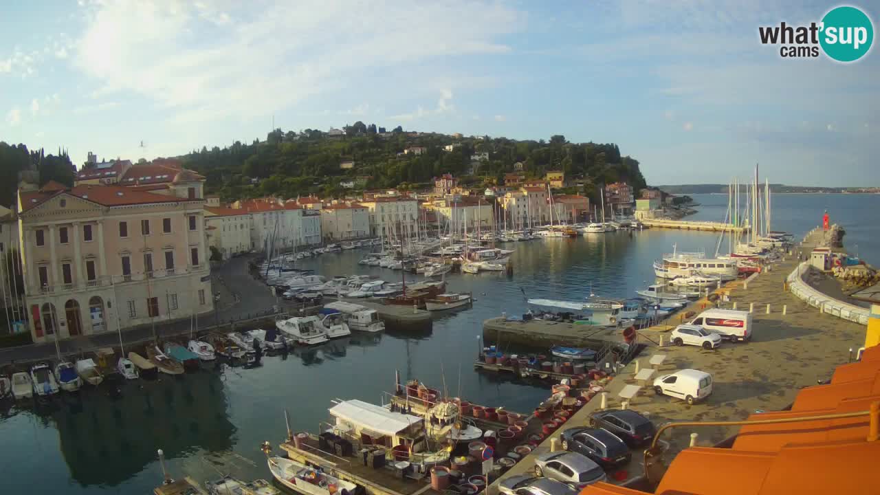 Live-Webcam aus Piran “Mandrač” – Erstaunliche Live-Ansicht von Villa Piranesi