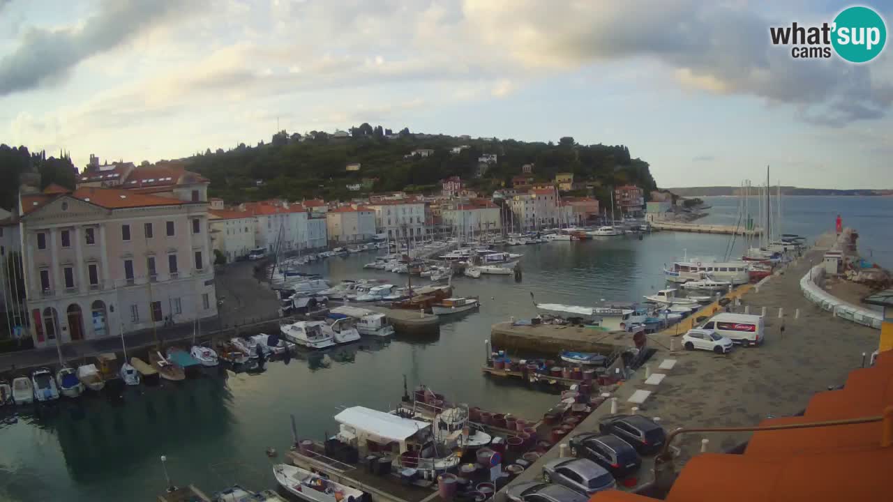 Live-Webcam aus Piran “Mandrač” – Erstaunliche Live-Ansicht von Villa Piranesi