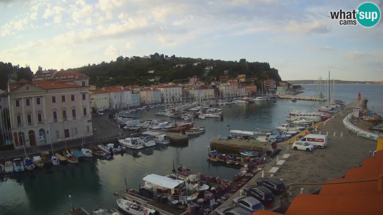 Live-Webcam aus Piran “Mandrač” – Erstaunliche Live-Ansicht von Villa Piranesi