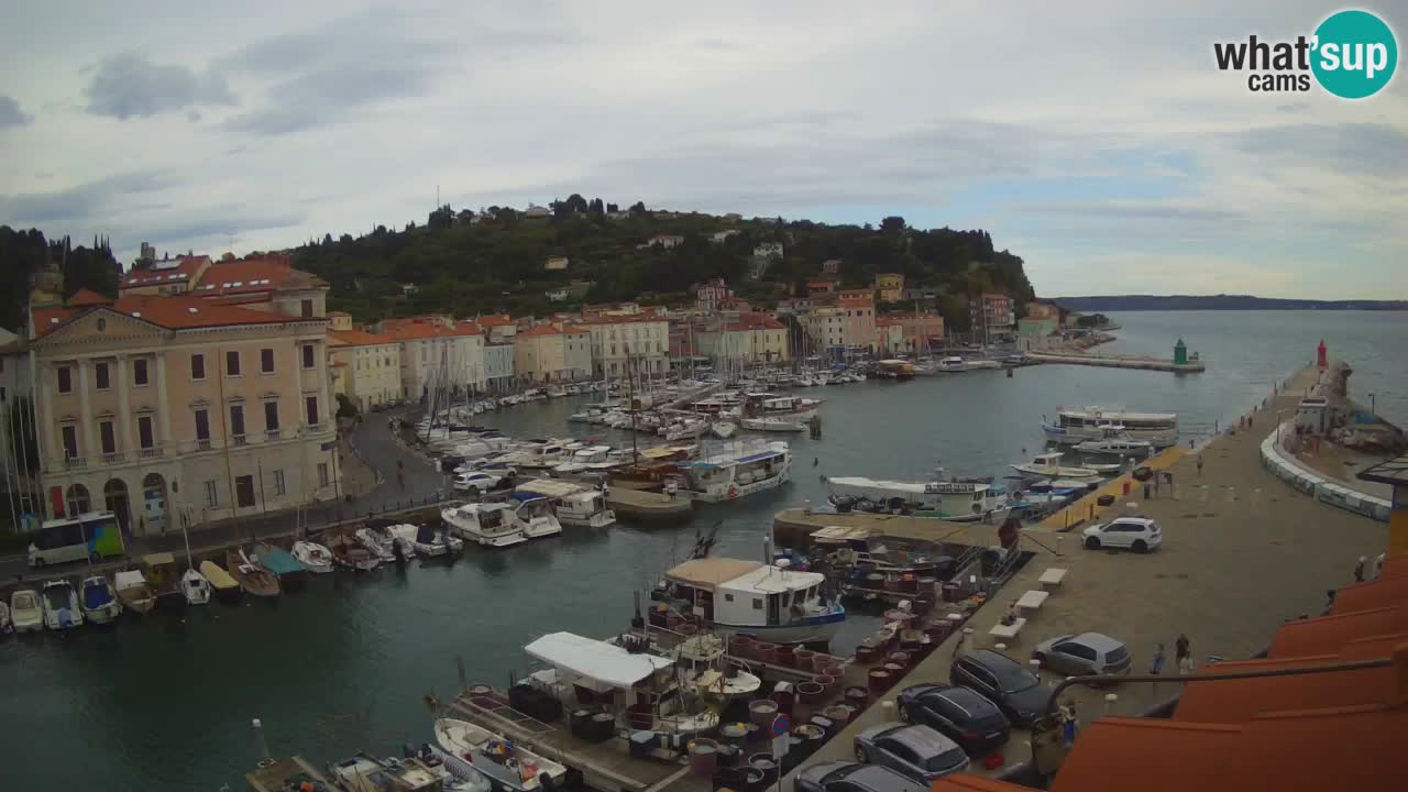 Live webcam da Pirano “Mandrač” – Splendida vista live da Villa Piranesi