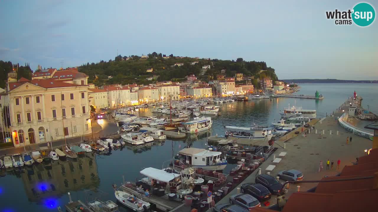 Live webcam from Piran “Mandrač” – Amazing live view from Villa Piranesi