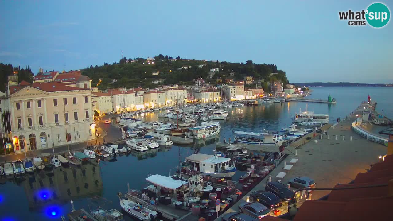 Live webcam da Pirano “Mandrač” – Splendida vista live da Villa Piranesi