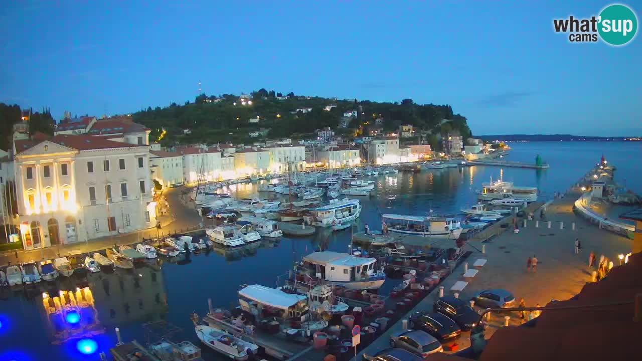Live webcam da Pirano “Mandrač” – Splendida vista live da Villa Piranesi