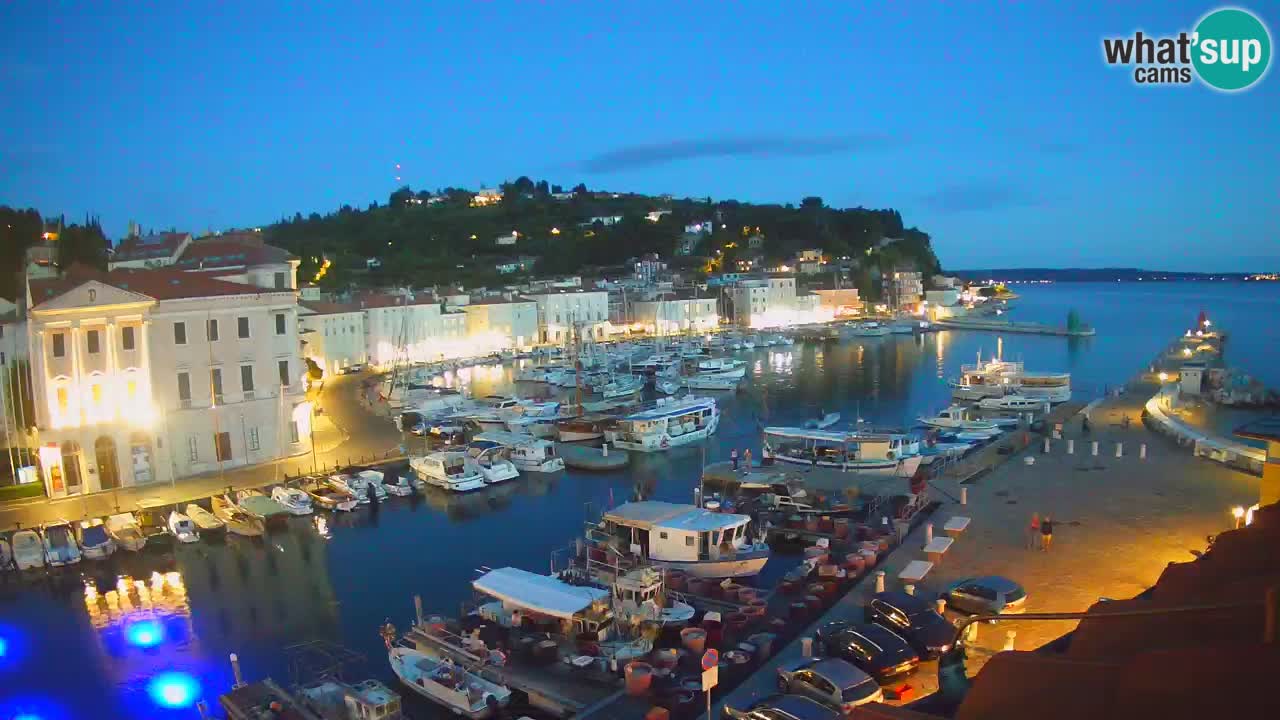 Live webcam da Pirano “Mandrač” – Splendida vista live da Villa Piranesi
