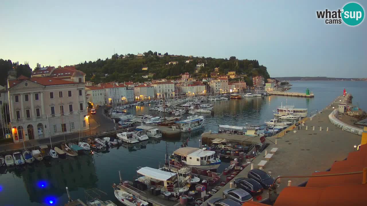 Live webcam from Piran “Mandrač” – Amazing live view from Villa Piranesi