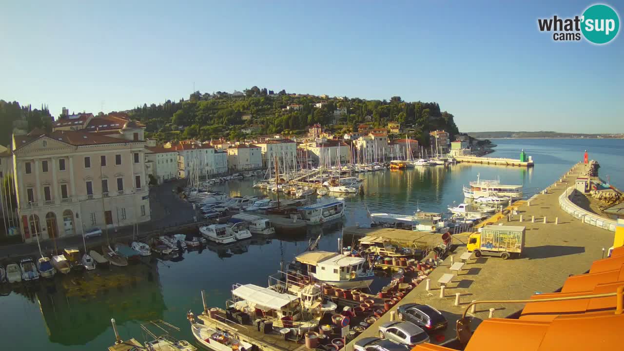 Cámara web en vivo desde Piran “Mandrač” – Increíble vista en vivo desde Villa Piranesi