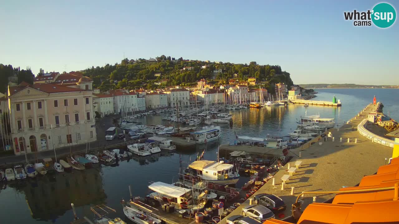 Live webcam from Piran “Mandrač” – Amazing live view from Villa Piranesi