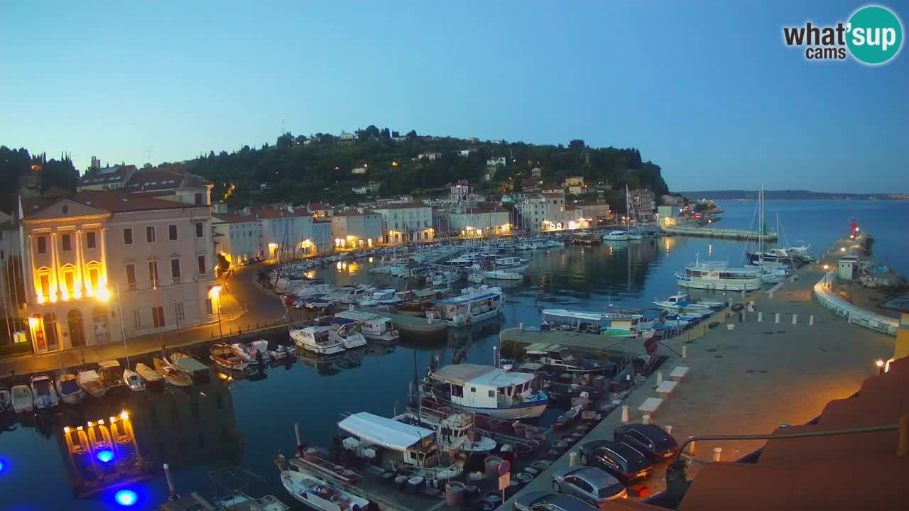 Live webcam da Pirano “Mandrač” – Splendida vista live da Villa Piranesi