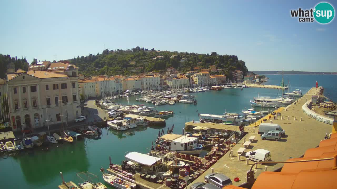 Live webcam from Piran “Mandrač” – Amazing live view from Villa Piranesi