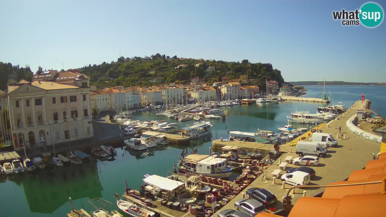 Live webcam da Pirano “Mandrač” – Splendida vista live da Villa Piranesi