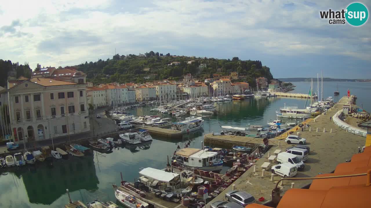 Live webcam from Piran “Mandrač” – Amazing live view from Villa Piranesi