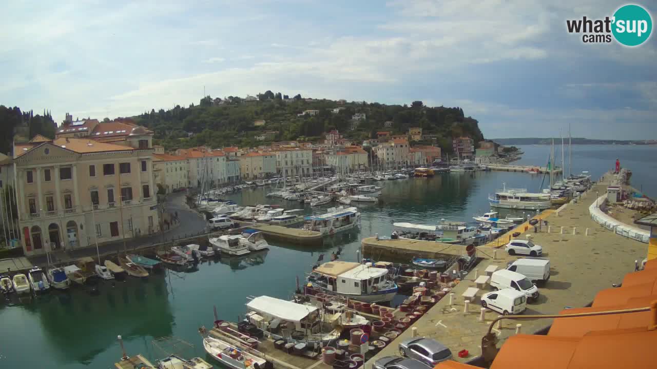 Live-Webcam aus Piran “Mandrač” – Erstaunliche Live-Ansicht von Villa Piranesi