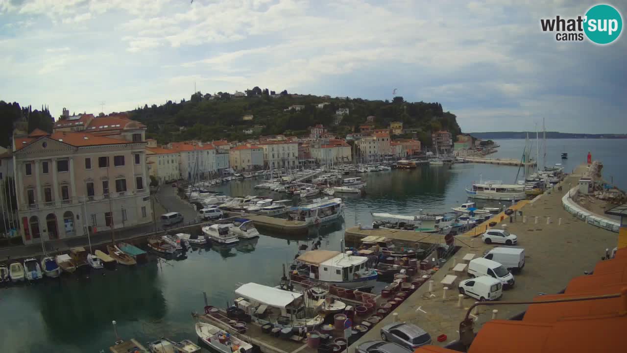 Live webcam da Pirano “Mandrač” – Splendida vista live da Villa Piranesi