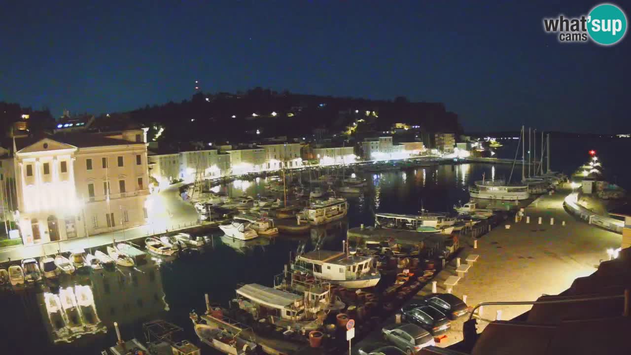 Webcam en direct de Piran “Mandrač” – Incroyable vue en direct de la Villa Piranesi