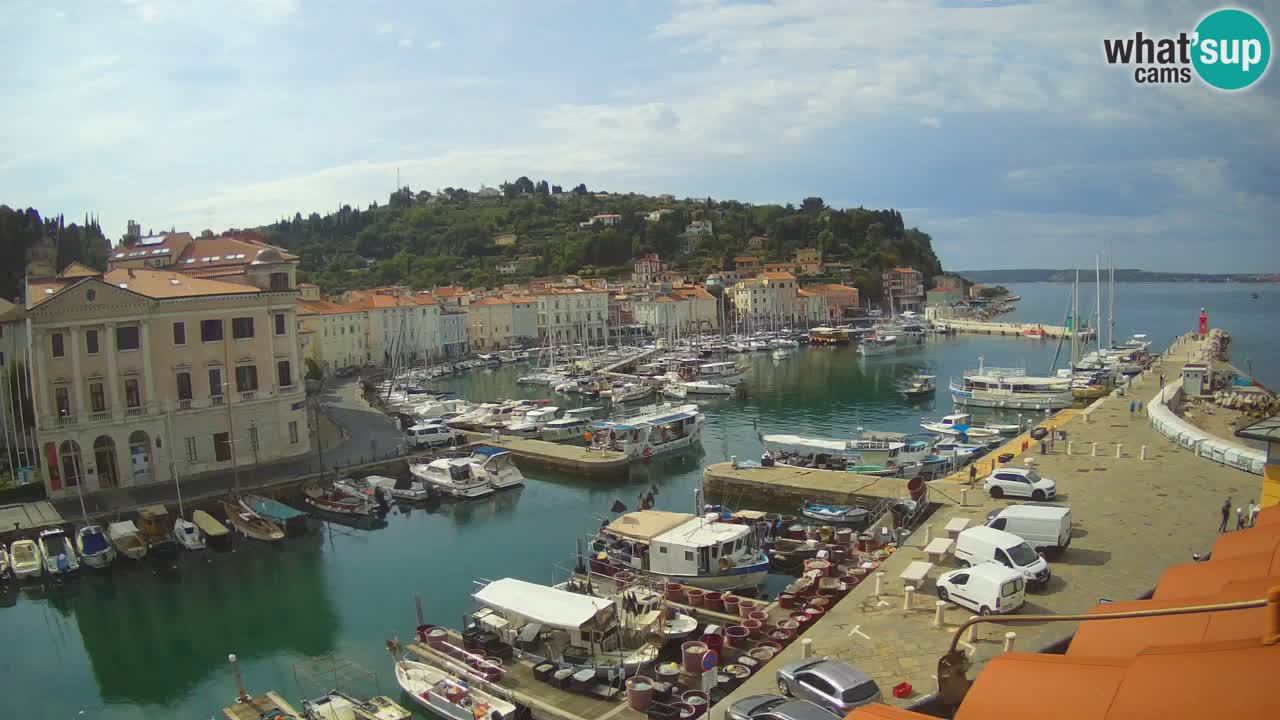 Live webcam da Pirano “Mandrač” – Splendida vista live da Villa Piranesi