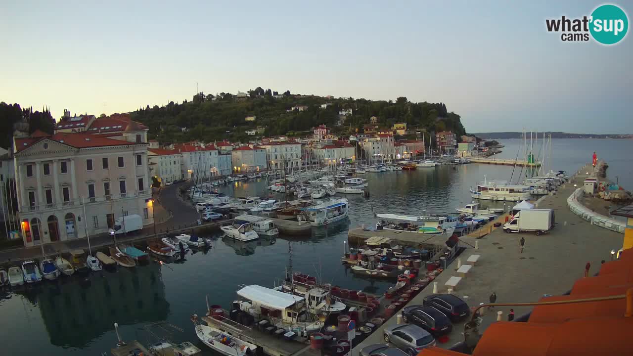 Live webcam da Pirano “Mandrač” – Splendida vista live da Villa Piranesi