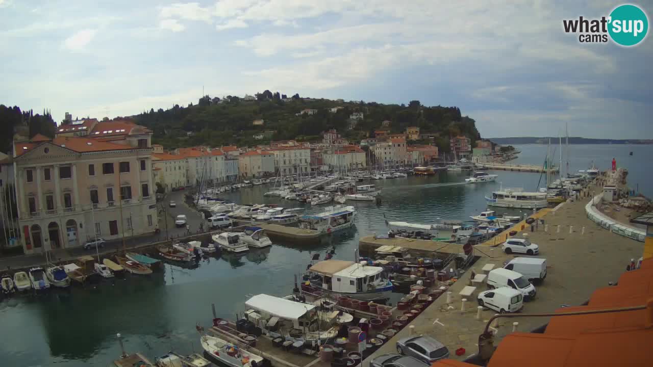 Live webcam da Pirano “Mandrač” – Splendida vista live da Villa Piranesi