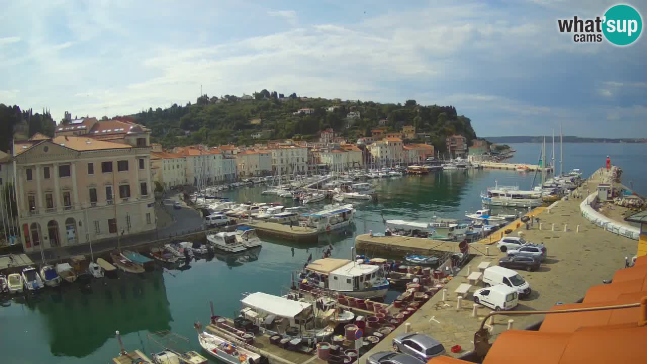 Live-Webcam aus Piran “Mandrač” – Erstaunliche Live-Ansicht von Villa Piranesi
