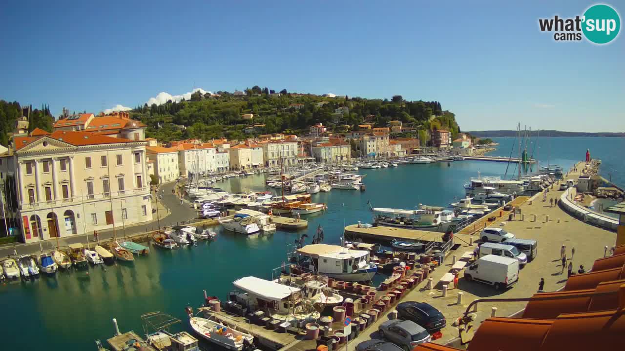 Live webcam from Piran “Mandrač” – Amazing live view from Villa Piranesi