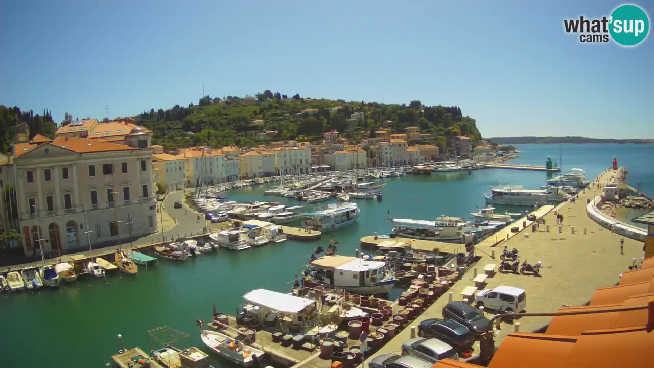 Live webcam da Pirano “Mandrač” – Splendida vista live da Villa Piranesi