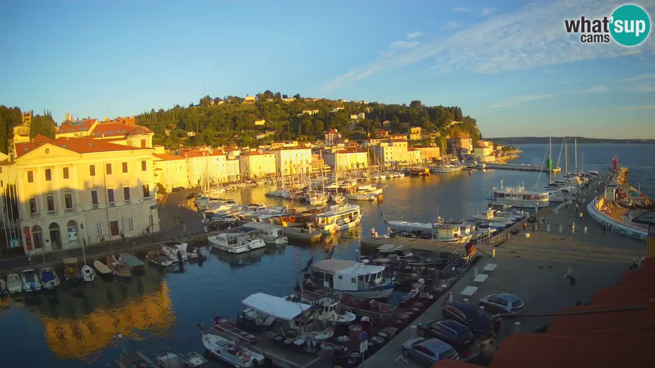Live webcam from Piran “Mandrač” – Amazing live view from Villa Piranesi
