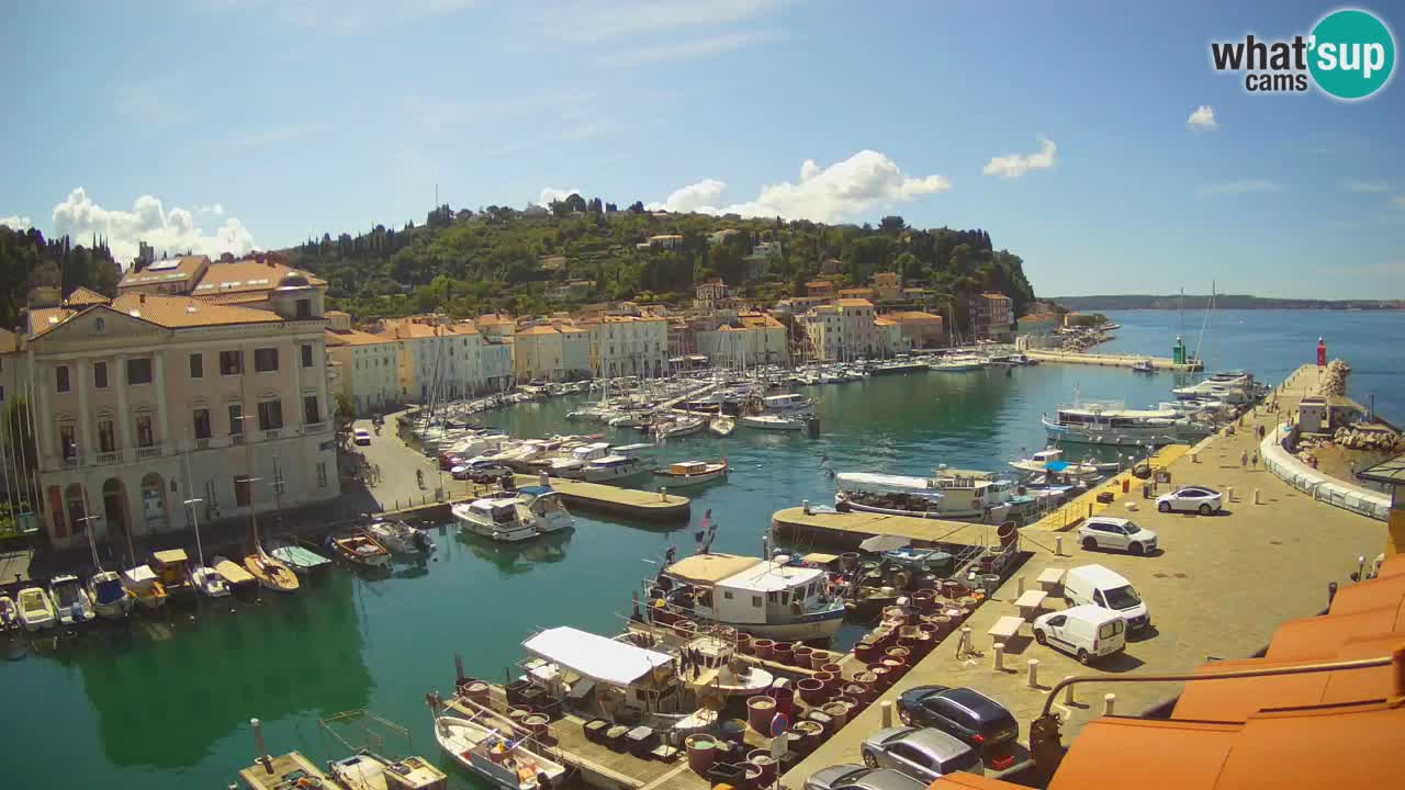 Live-Webcam aus Piran “Mandrač” – Erstaunliche Live-Ansicht von Villa Piranesi