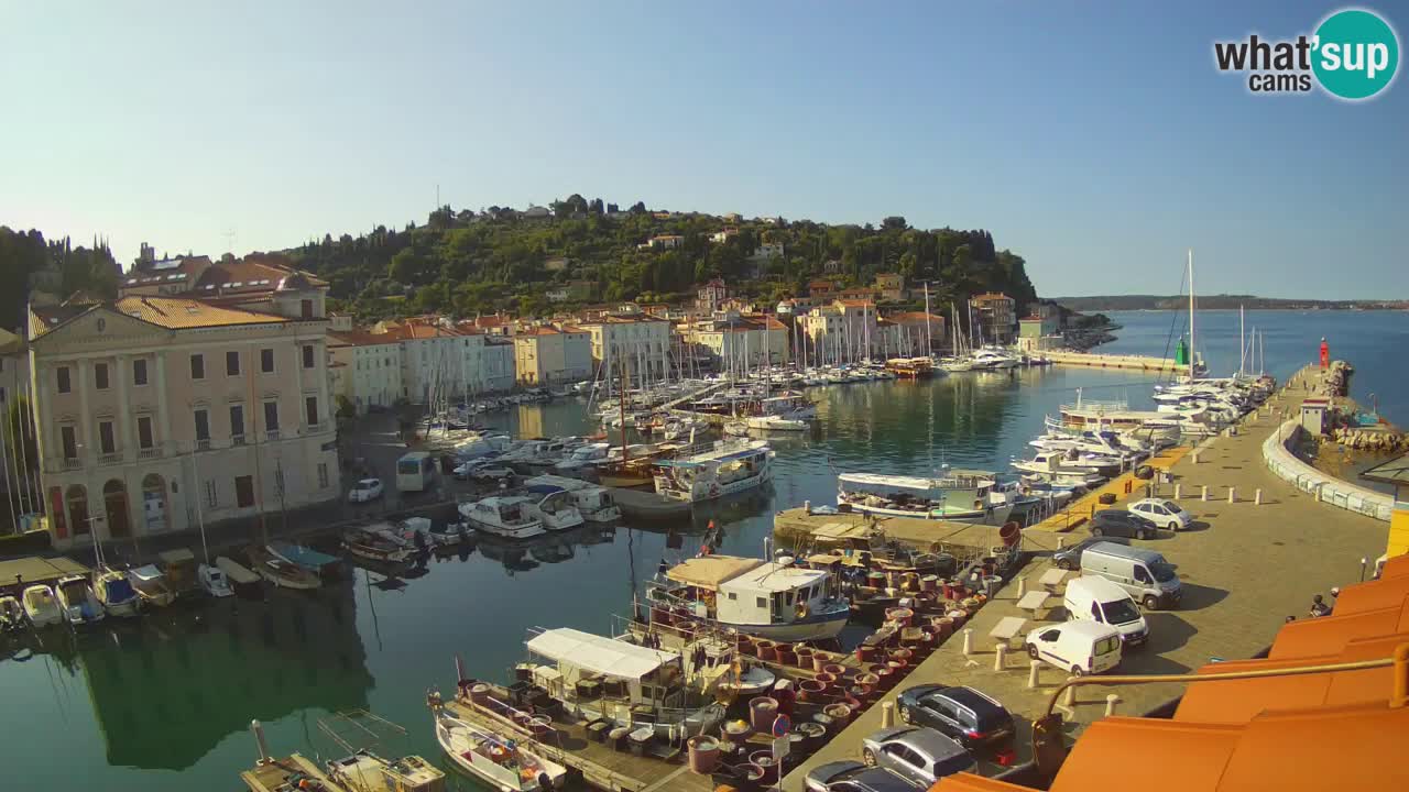 Live webcam from Piran “Mandrač” – Amazing live view from Villa Piranesi