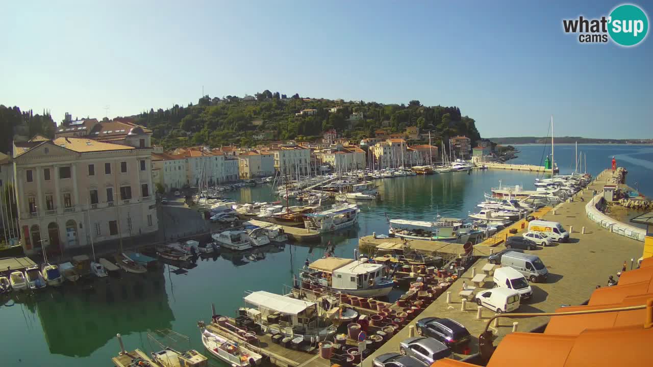 Live webcam from Piran “Mandrač” – Amazing live view from Villa Piranesi