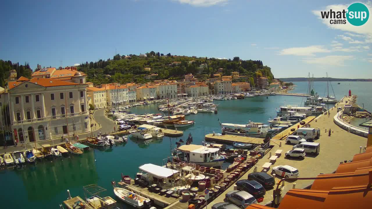 Live-Webcam aus Piran “Mandrač” – Erstaunliche Live-Ansicht von Villa Piranesi