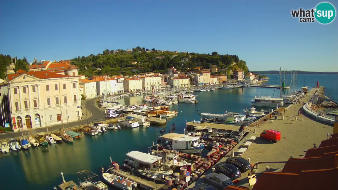 Live webcam da Pirano “Mandrač” – Splendida vista live da Villa Piranesi