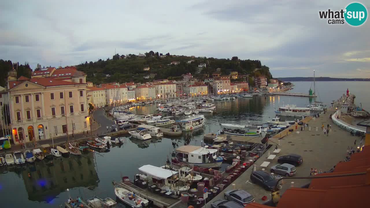 Live webcam from Piran “Mandrač” – Amazing live view from Villa Piranesi