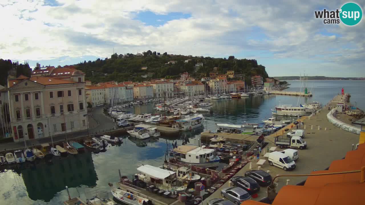 Live webcam da Pirano “Mandrač” – Splendida vista live da Villa Piranesi