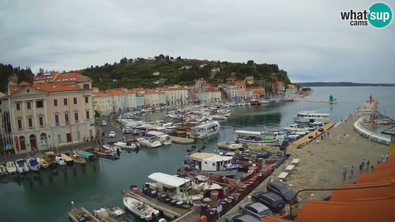 Live webcam da Pirano “Mandrač” – Splendida vista live da Villa Piranesi