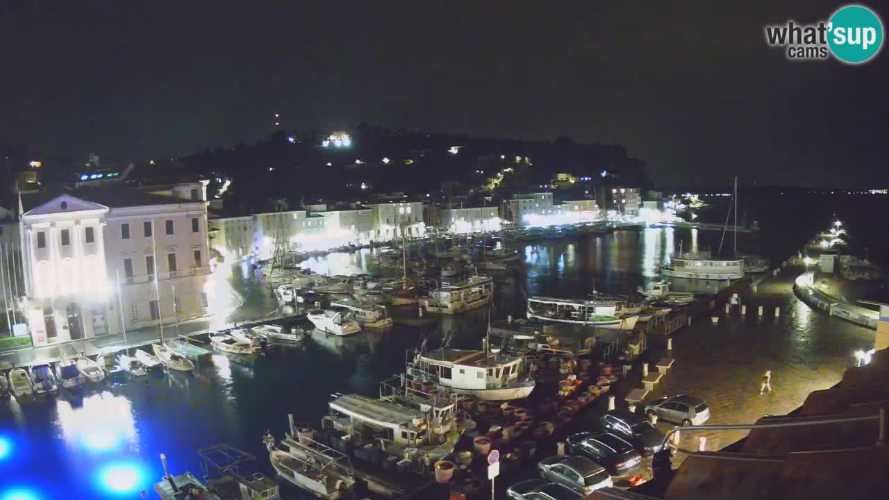 Live webcam da Pirano “Mandrač” – Splendida vista live da Villa Piranesi