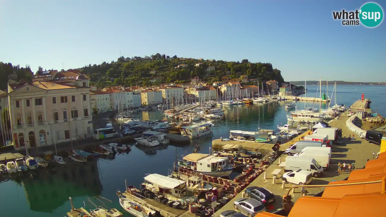 Live-Webcam aus Piran “Mandrač” – Erstaunliche Live-Ansicht von Villa Piranesi