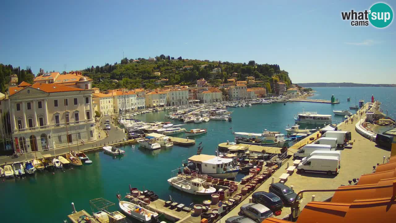 Live webcam from Piran “Mandrač” – Amazing live view from Villa Piranesi