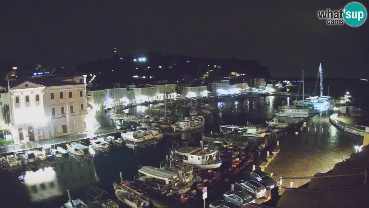 Webcam en direct de Piran “Mandrač” – Incroyable vue en direct de la Villa Piranesi
