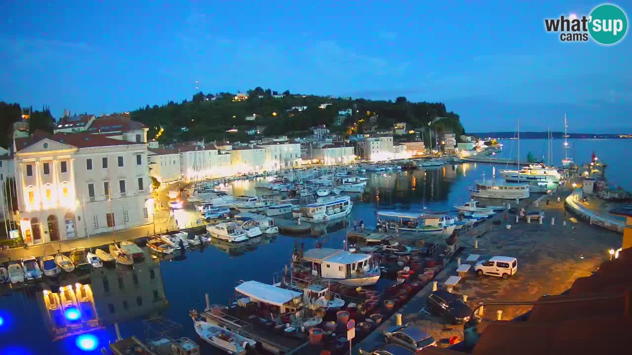Live webcam da Pirano “Mandrač” – Splendida vista live da Villa Piranesi