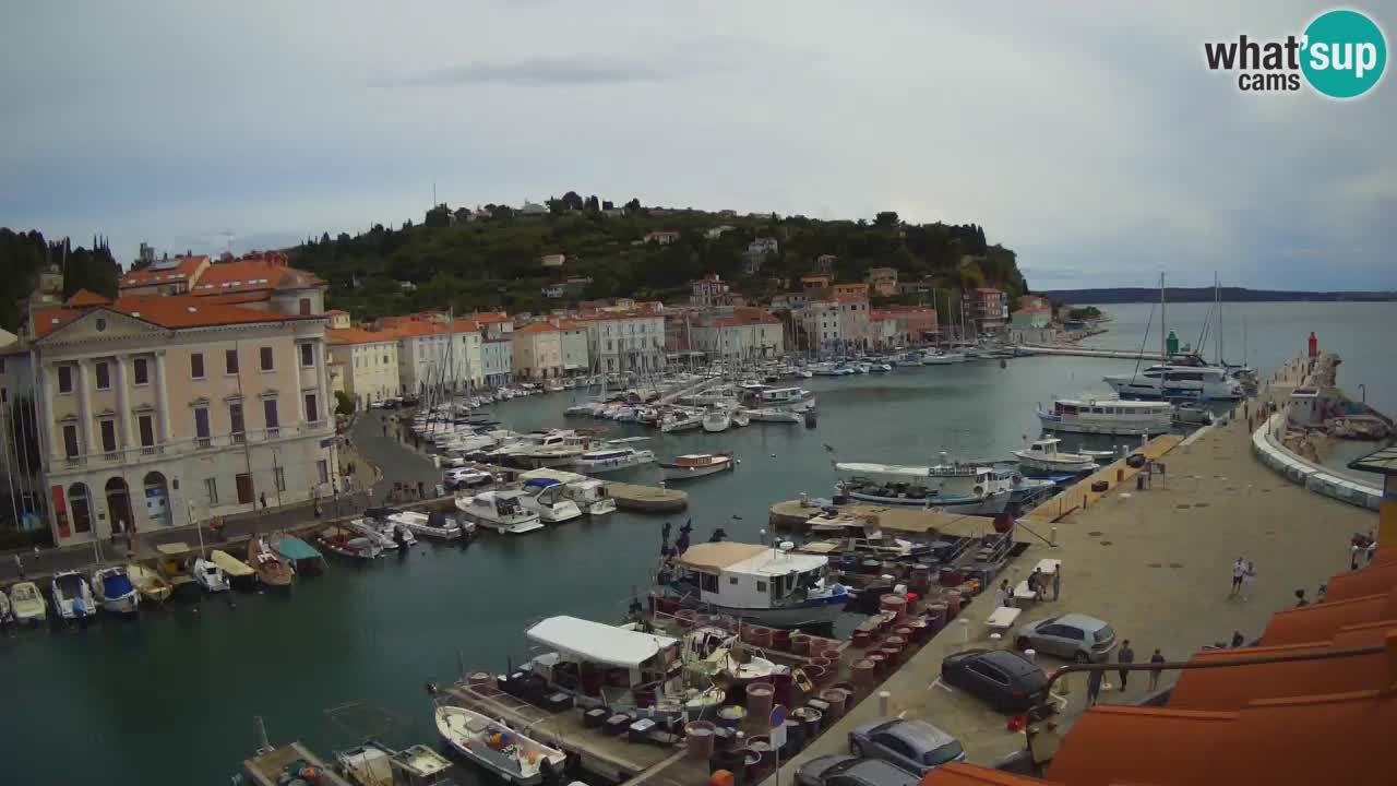 Live-Webcam aus Piran “Mandrač” – Erstaunliche Live-Ansicht von Villa Piranesi