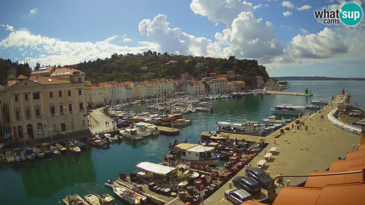 Live webcam da Pirano “Mandrač” – Splendida vista live da Villa Piranesi