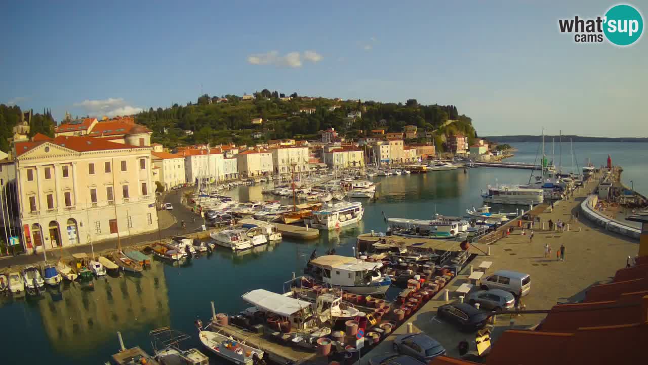 Live-Webcam aus Piran “Mandrač” – Erstaunliche Live-Ansicht von Villa Piranesi