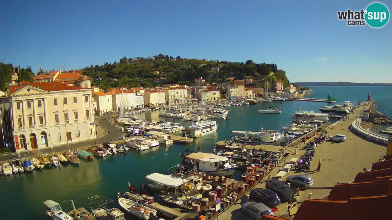 Live webcam from Piran “Mandrač” – Amazing live view from Villa Piranesi