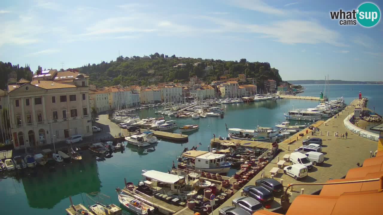 Live webcam da Pirano “Mandrač” – Splendida vista live da Villa Piranesi