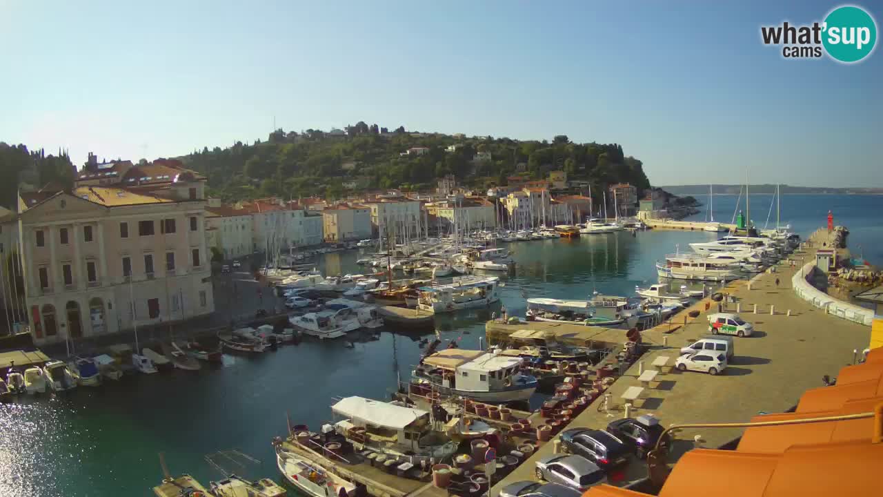 Live-Webcam aus Piran “Mandrač” – Erstaunliche Live-Ansicht von Villa Piranesi