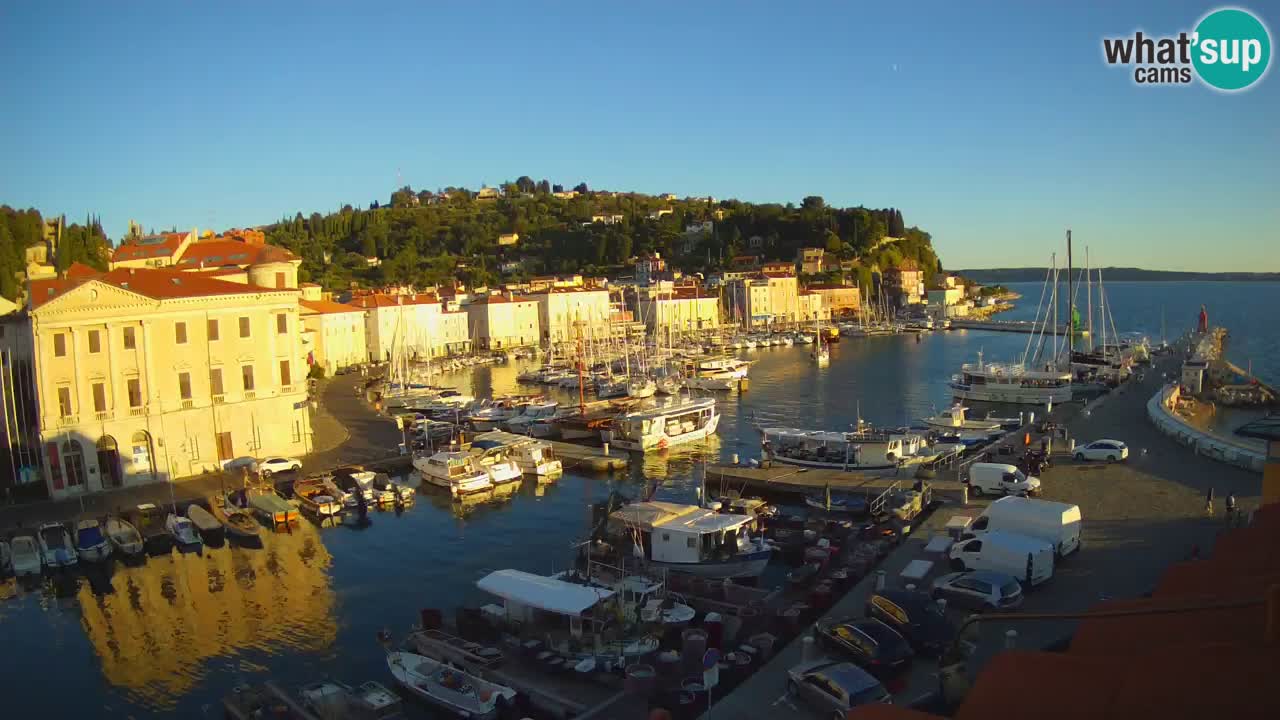 Live webcam da Pirano “Mandrač” – Splendida vista live da Villa Piranesi