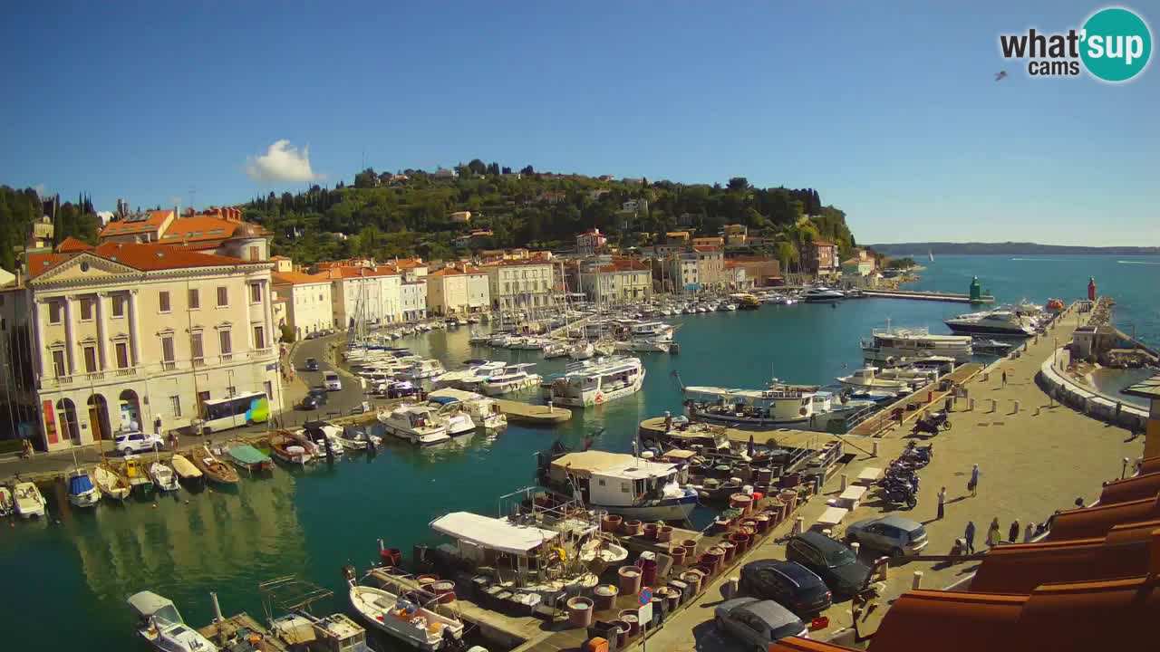 Live-Webcam aus Piran “Mandrač” – Erstaunliche Live-Ansicht von Villa Piranesi
