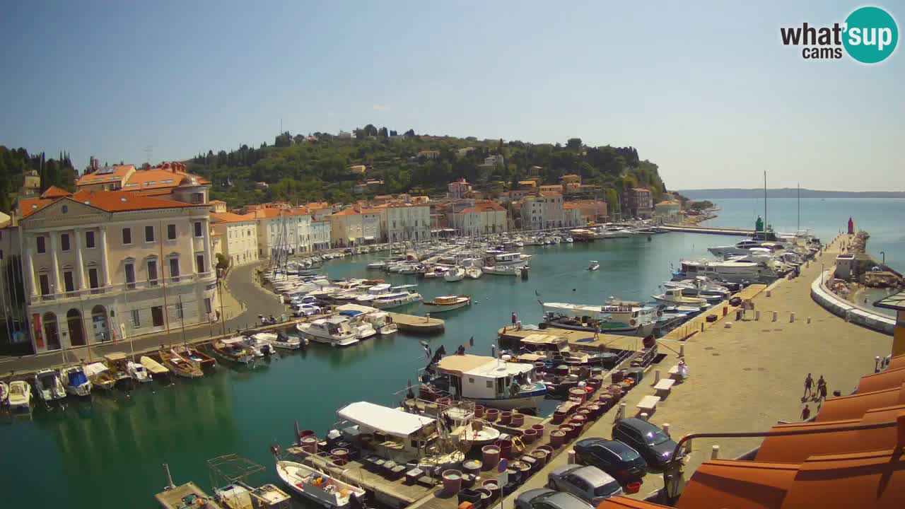 Live-Webcam aus Piran “Mandrač” – Erstaunliche Live-Ansicht von Villa Piranesi