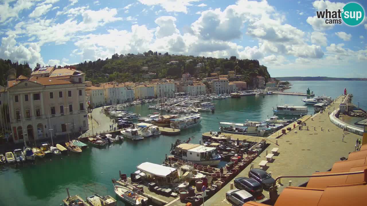 Live webcam da Pirano “Mandrač” – Splendida vista live da Villa Piranesi